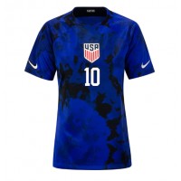 Camiseta Estados Unidos Christian Pulisic #10 Segunda Equipación Replica Mundial 2022 para mujer mangas cortas